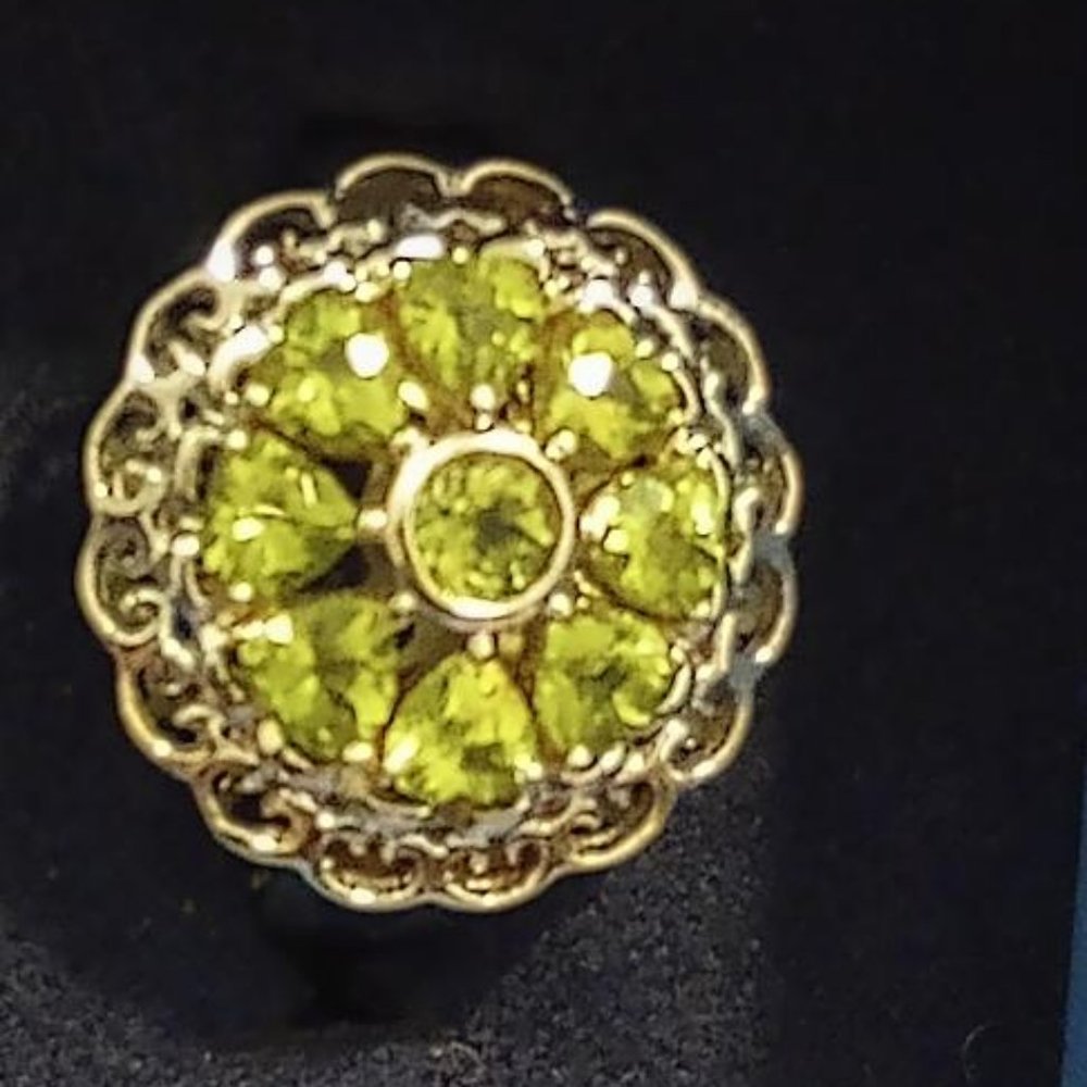 Delicate Natural Peridot Ring